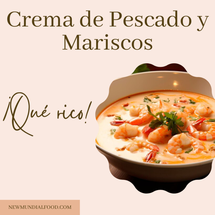 Crema de Pescado y Mariscos