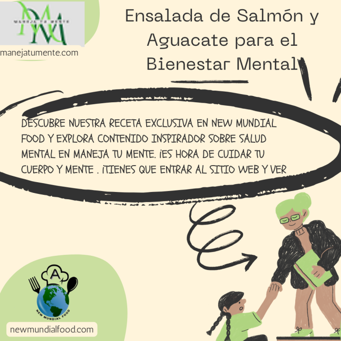 Ensalada de Salmón y Aguacate para el Bienestar Mental