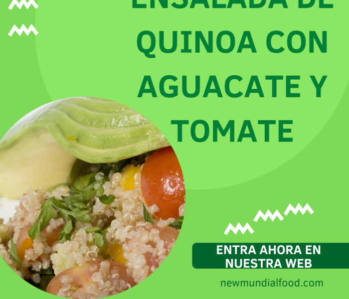 Ensalada de Quinoa con Aguacate y Tomate