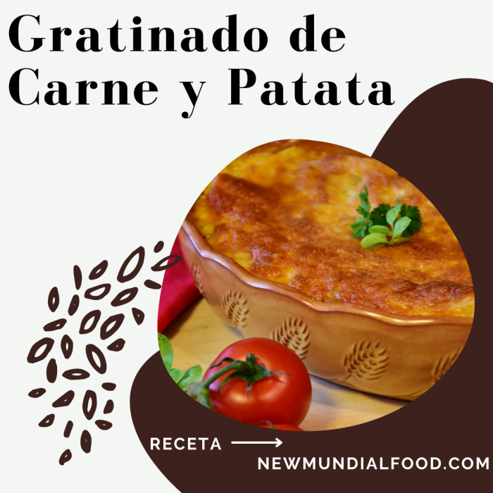 Gratinado de patata y Carne Picada