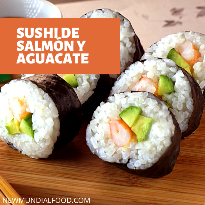 Sushi de Salmón y Aguacate