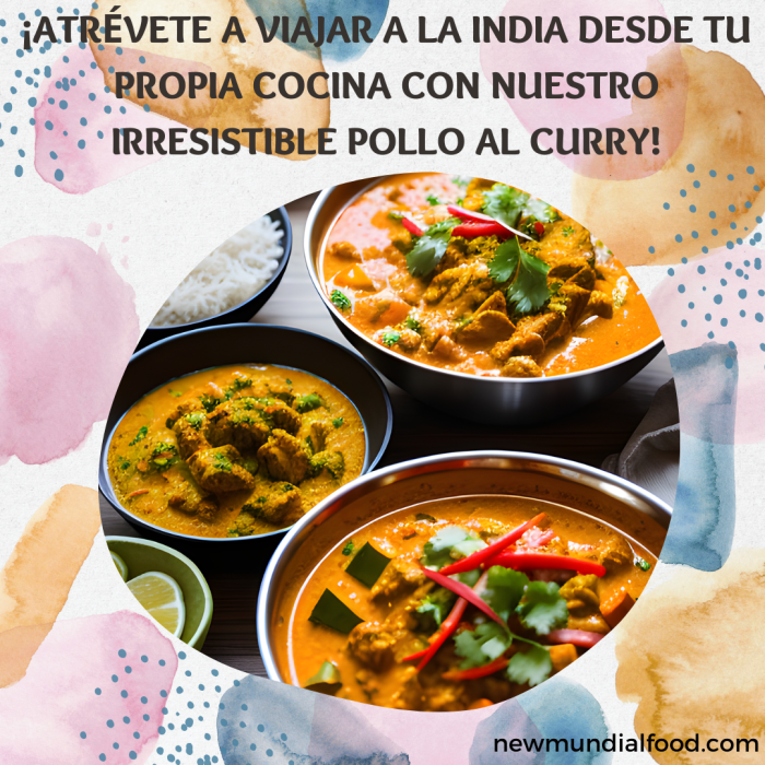 Pollo al Curry  Sabor Exótico en Solo 30 Minutos