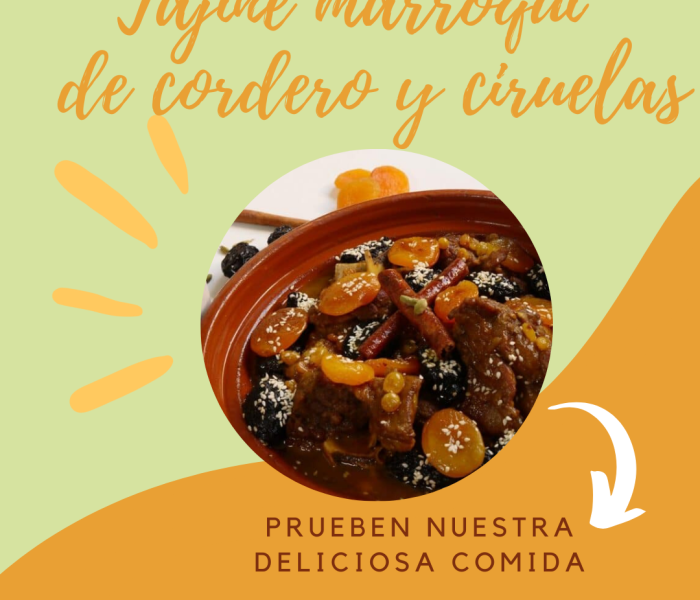 Tajine de cordero y ciruelas