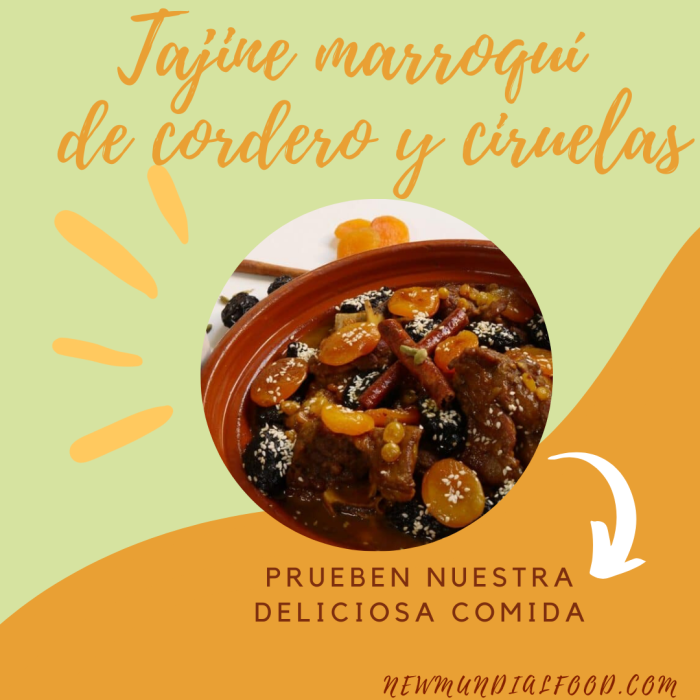 Tajine de cordero y ciruelas