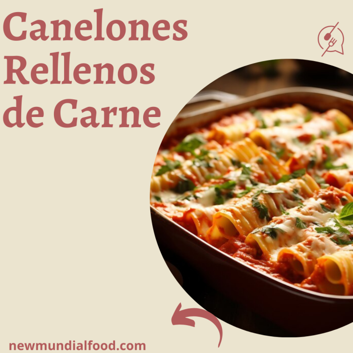 Canelones Rellenos de Carne